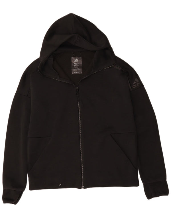 Adidas Pull à capuche zippé pour homme Grand polyester noir