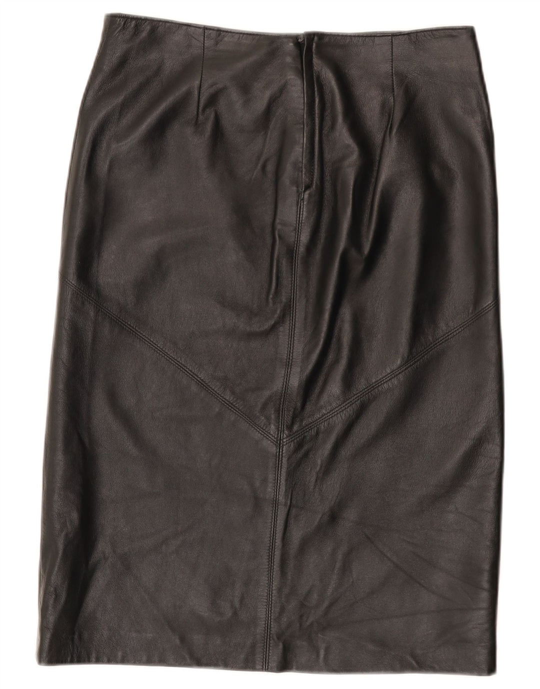 jupe en cuir femme vintage IT 44 Medium W30 Cuir noir