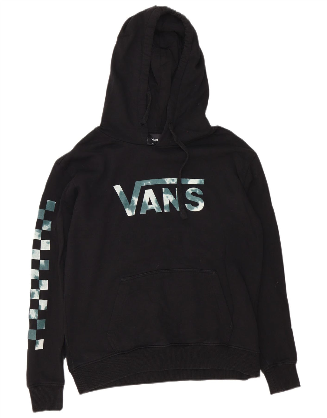 Vans Pull à capuche graphique en coton noir moyen pour homme