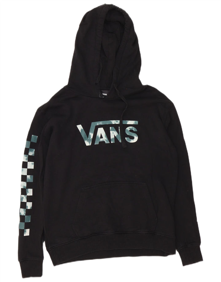 Vans Pull à capuche graphique en coton noir moyen pour homme