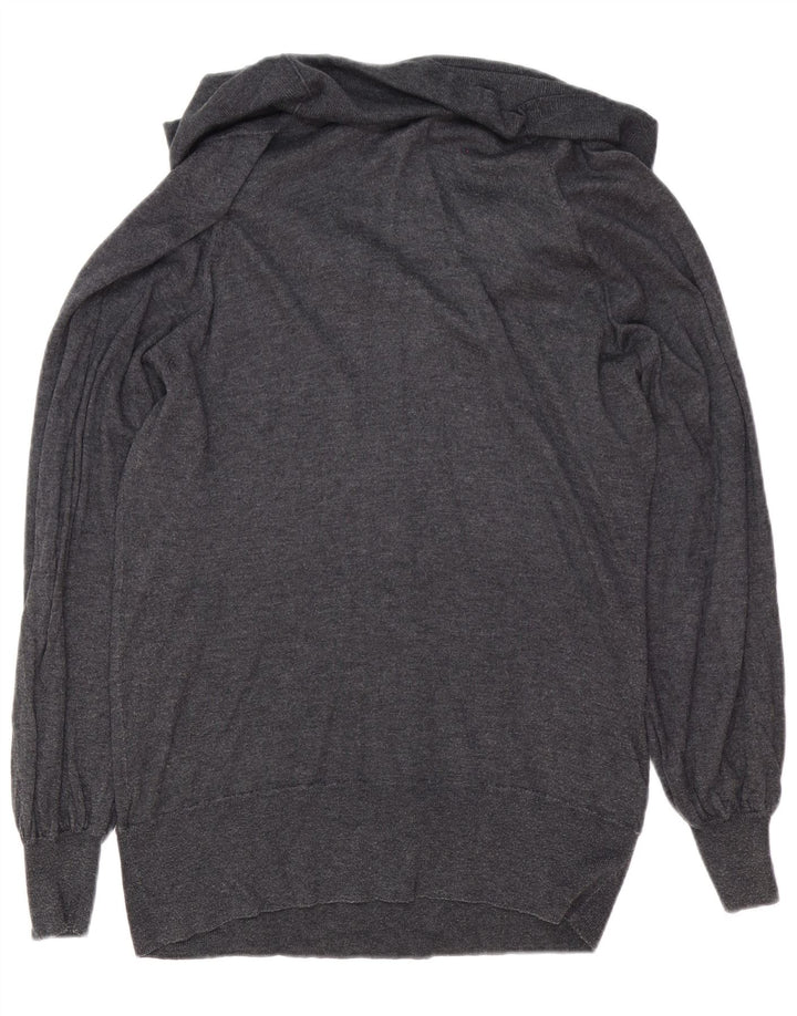 Marks & Spencer Pull col roulé pour femme UK 14 Large Gris Polyamide