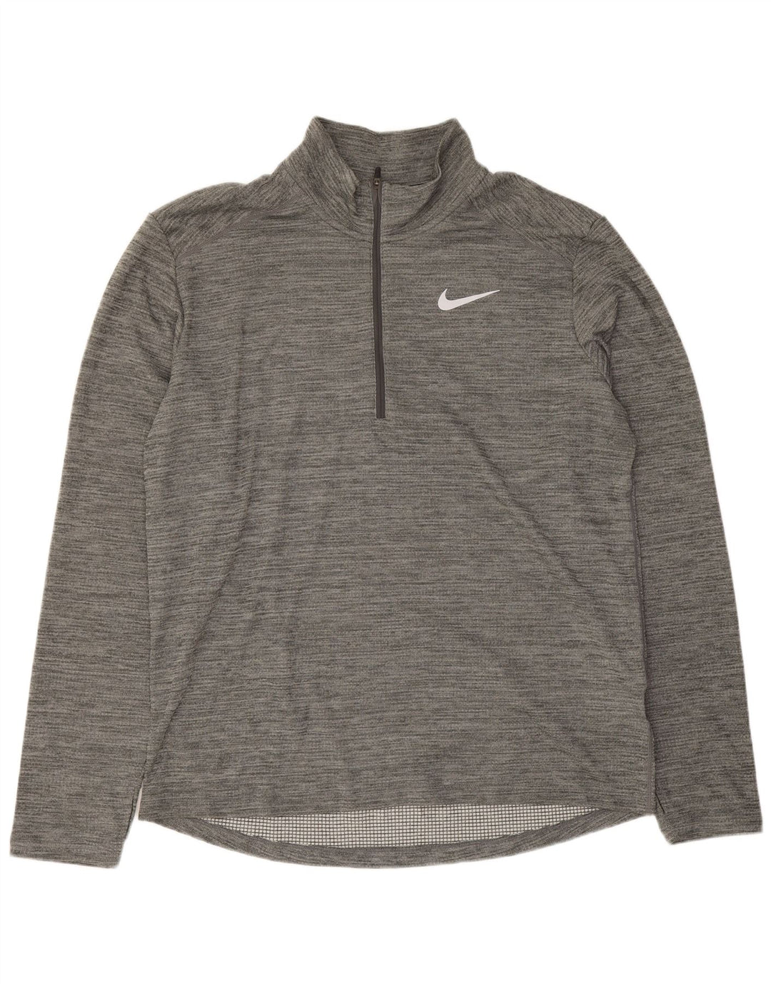 Nike Haut de survêtement Dri Fit à col zippé pour homme - Gris chiné