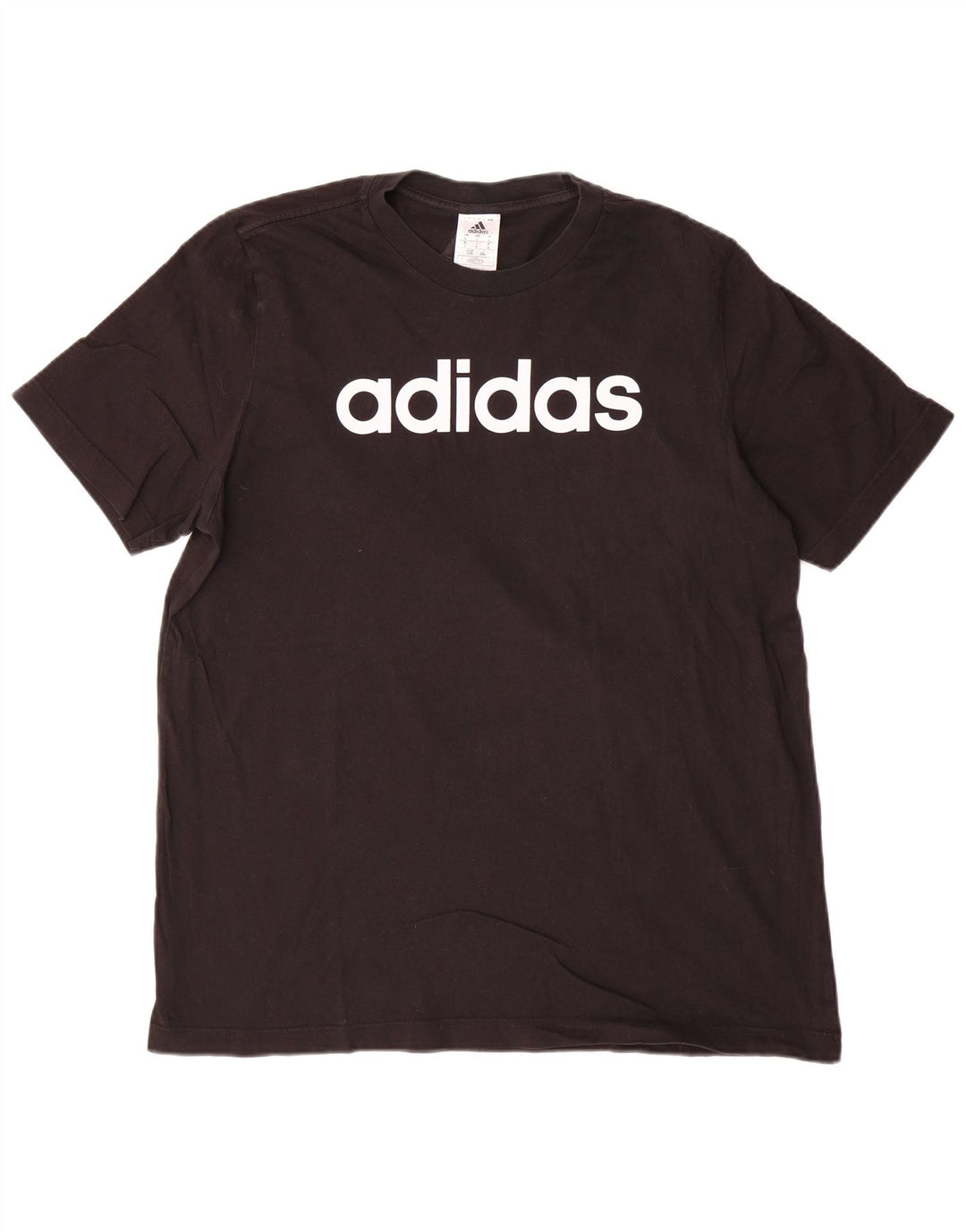 Adidas T-shirt graphique pour hommes, grand, en coton noir