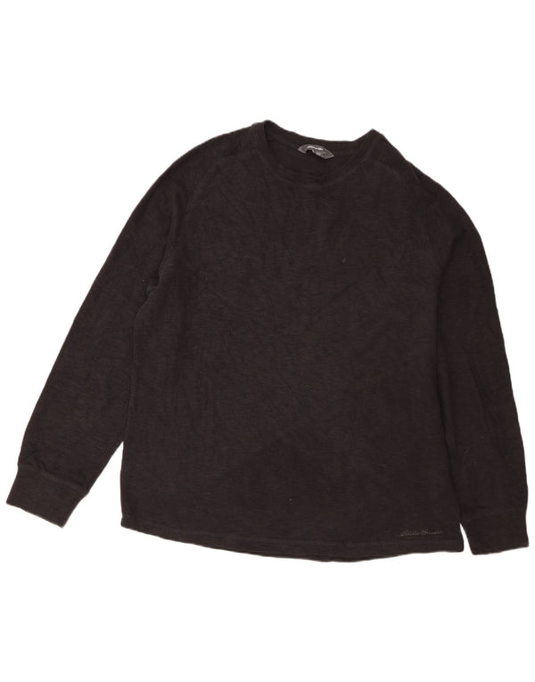 Eddie Bauer Haut Homme Manches Longues XL Coton Noir