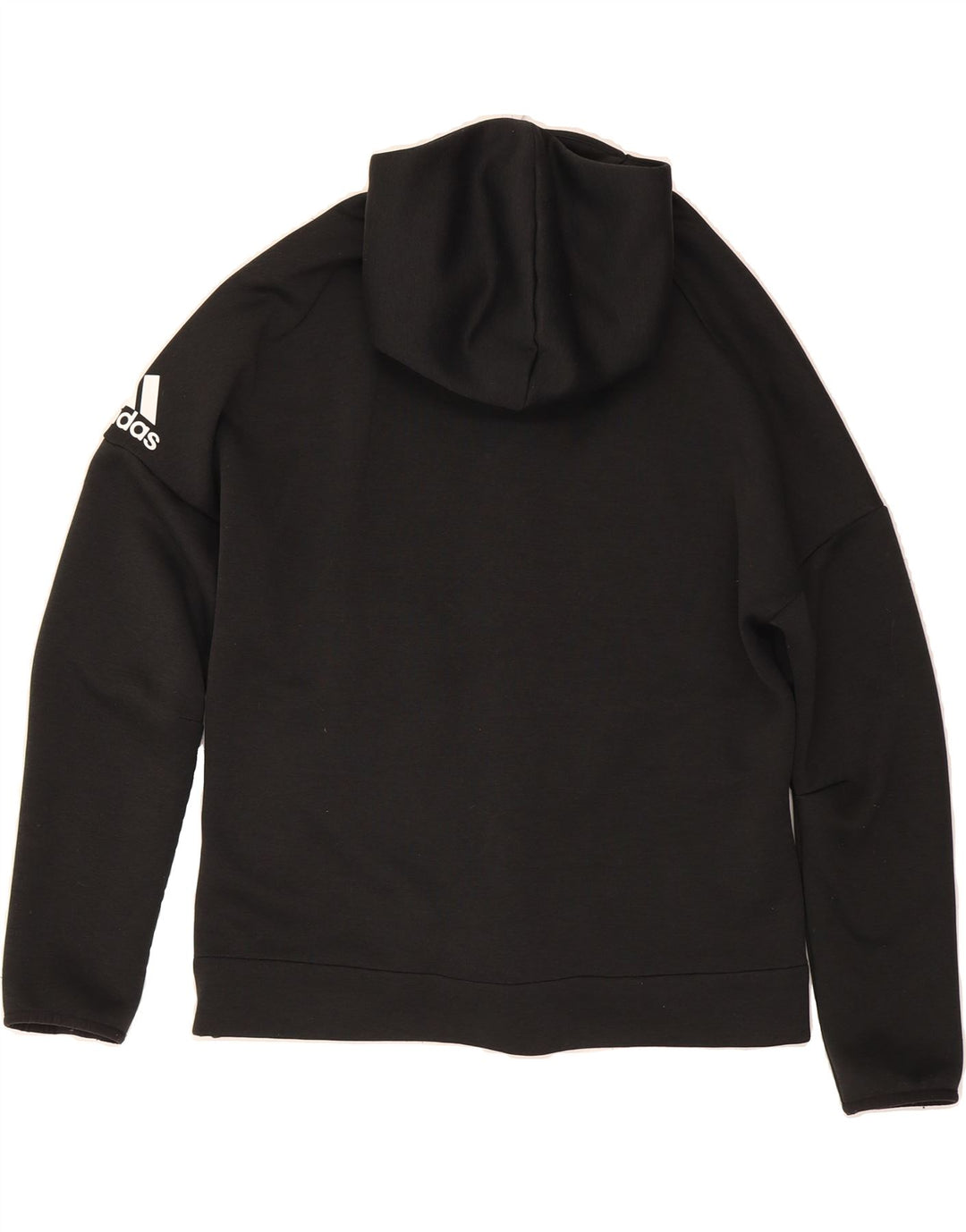 ADIDAS Mens Zip Hoodie Sweater Medium Black Polyester Vintage Adidas and Second-Hand Adidas from Messina Hembry 