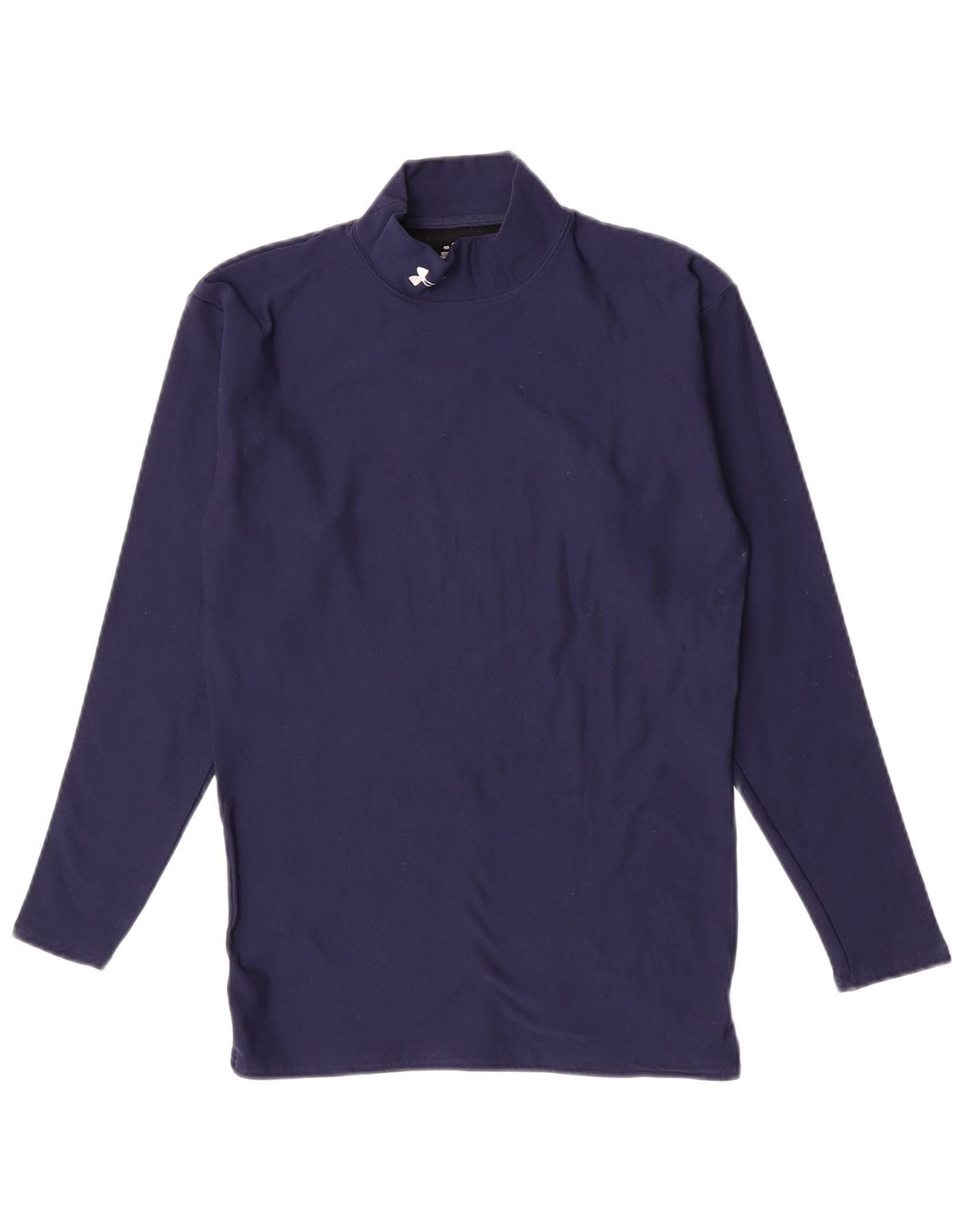 Under Armour Haut à manches longues pour femme UK 14 Large Bleu Marine Nylon
