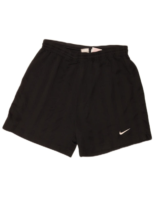Nike Short de sport pour homme en polyester à fines rayures noires moyennes