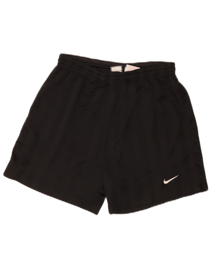 Nike Short de sport pour homme en polyester à fines rayures noires moyennes