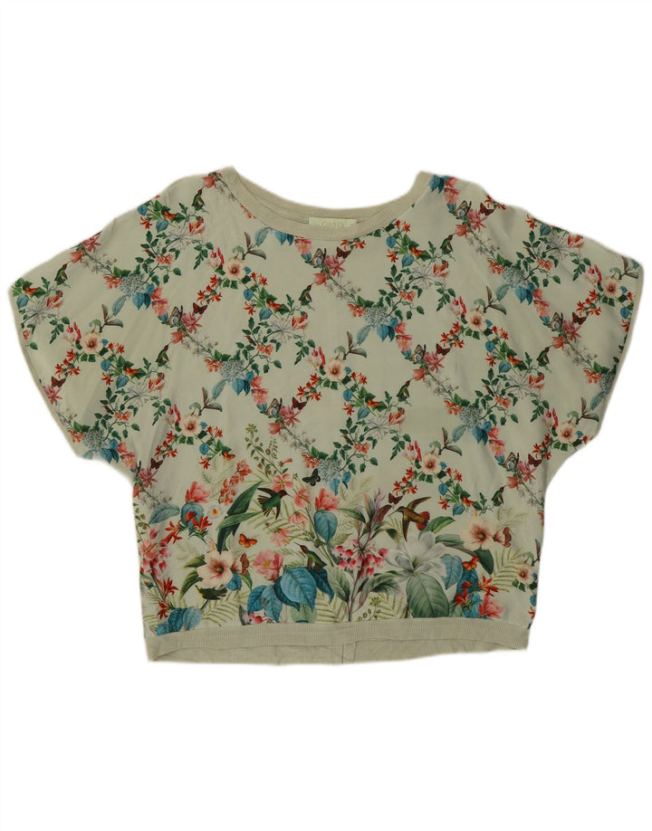 Oasis Chemisier pour femme UK 10 Petit vert floral