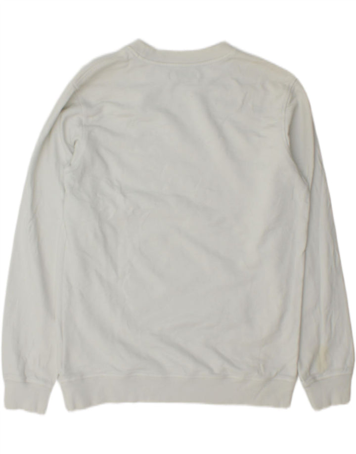 Calvin Klein Jeans Sweat-Shirt Graphic Regular Fit Homme Blanc Moyen