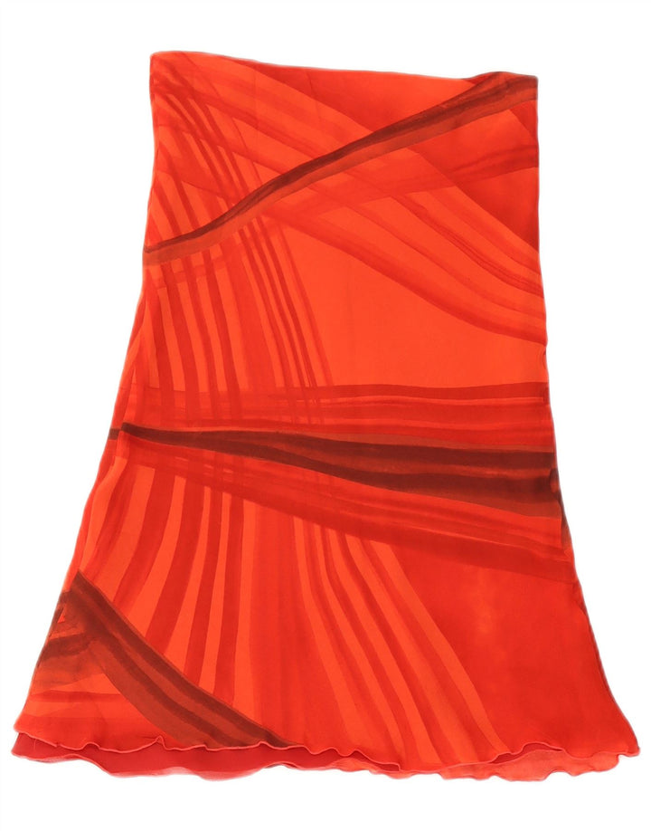 Dream Jupe trapèze pour femme UK 8 Small W27 Viscose rayée rouge