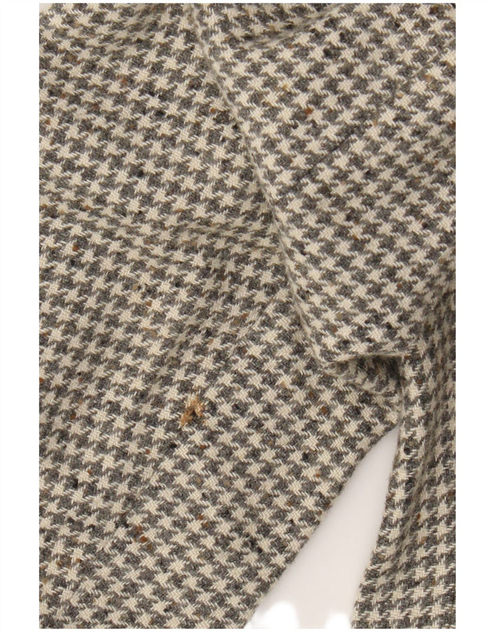 Division Vogue Veste Blazer 2 Boutons pour Homme UK 38 Pied-de-Poule Gris Moyen