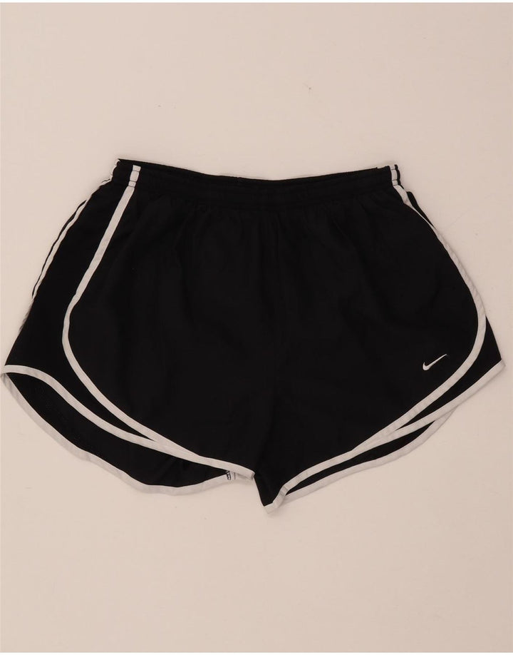 NIKE Short de sport Dri Fit pour femme UK 14 Large Noir