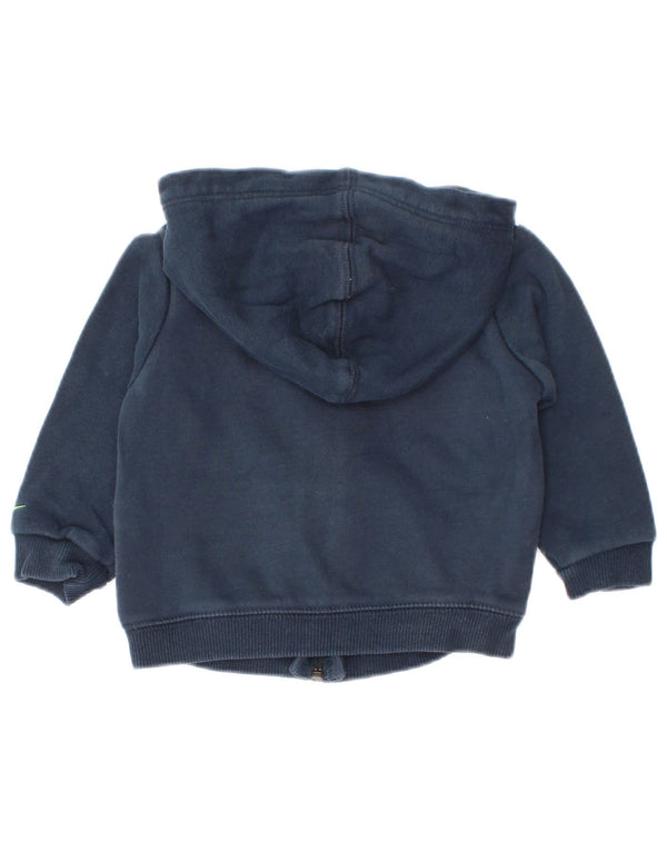 Nike Pull à capuche zippé graphique pour bébé garçon 9-12 mois en coton bleu marine