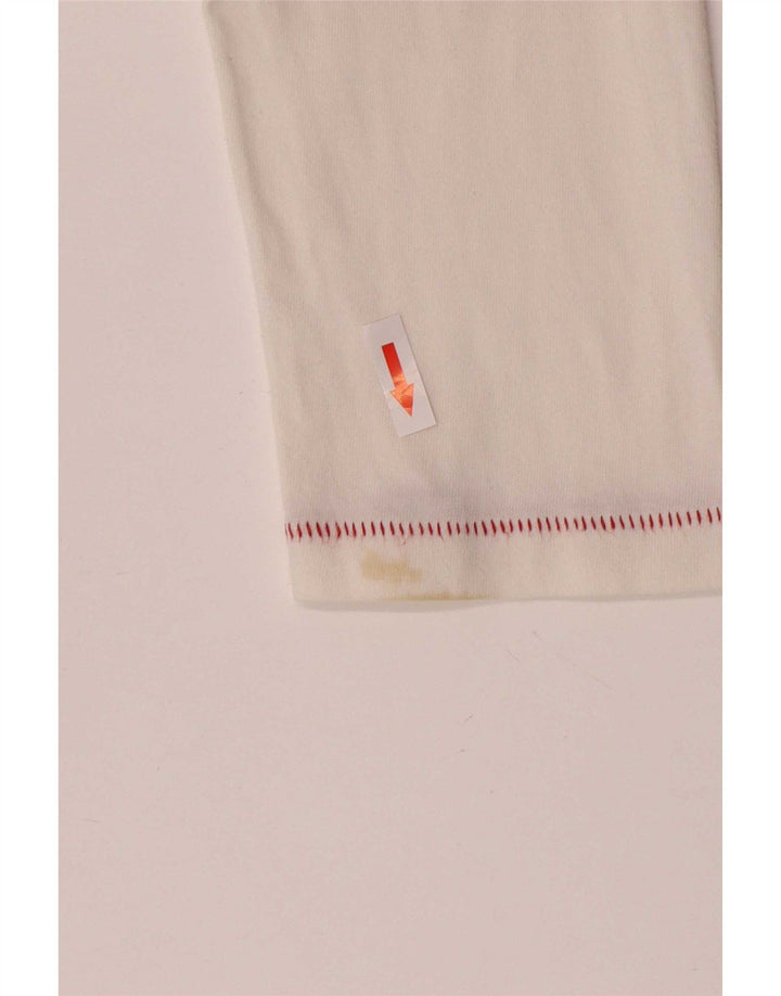 Woolrich Haut graphique à manches longues pour homme en coton blanc
