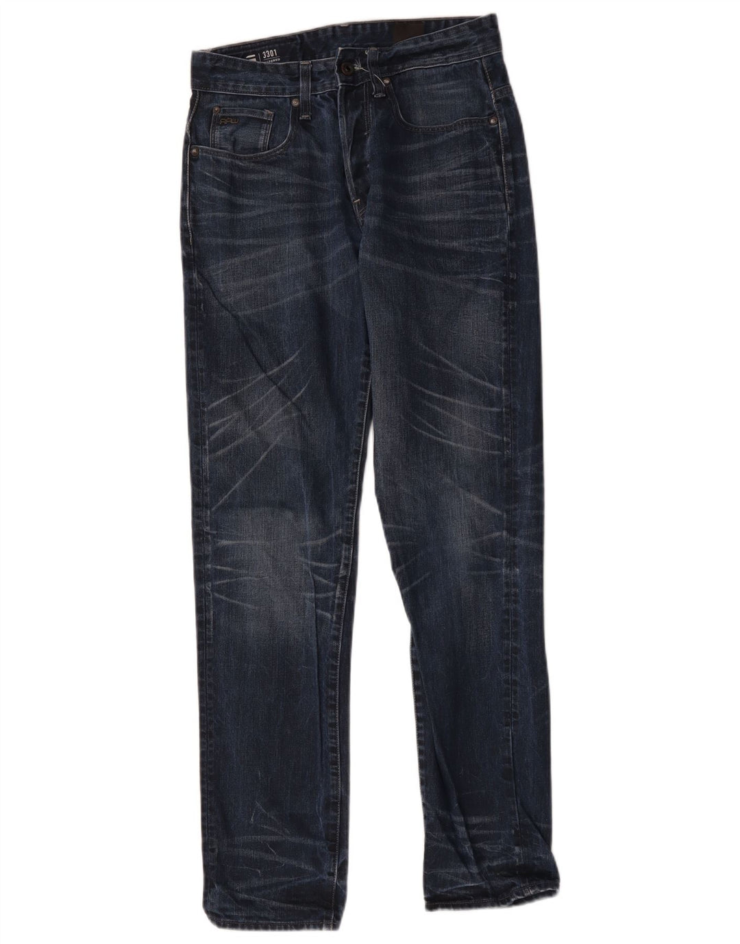 G-Star Femme 3301 Jean Fuselé W29 L34 Bleu Marine