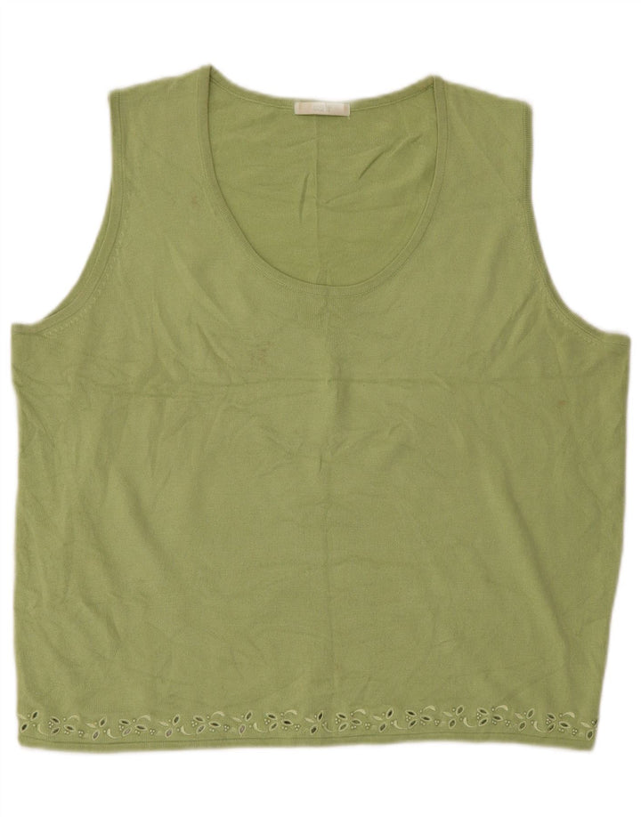 MARKS & SPENCER Débardeur surdimensionné pour femme UK 18 XL Vert