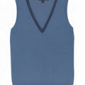 Boden Womens Vest Débardeur UK 10 Small Bleu Coton