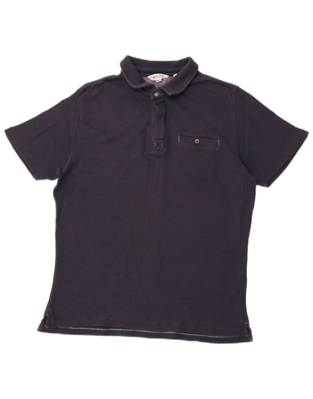 WHITE STUFF Polo Homme Bleu Marine Moyen Coton