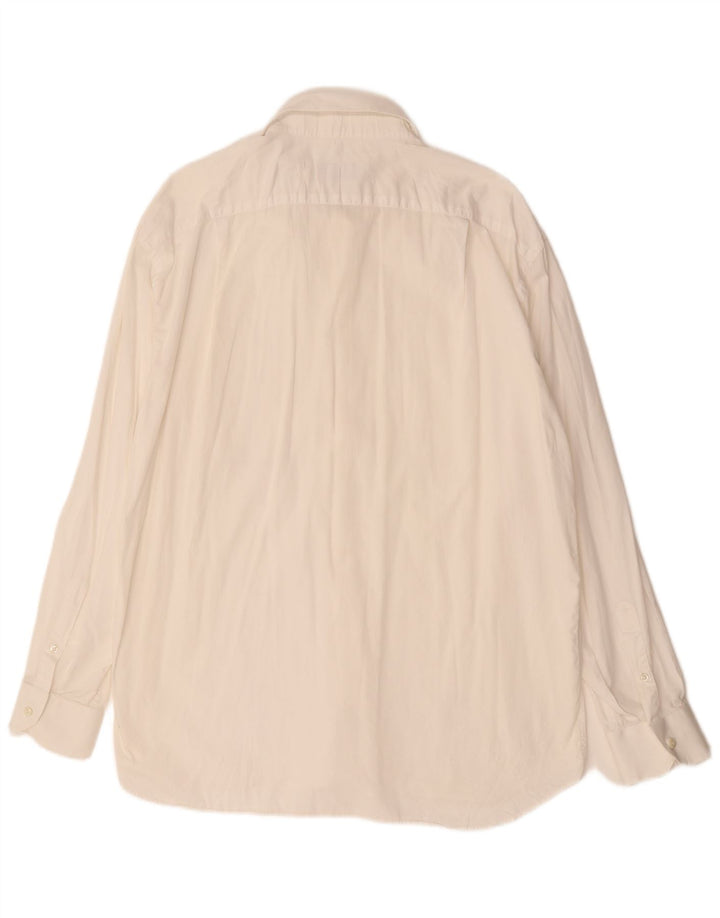 Roccobarocco Chemise Homme Taille 18 1/2 46 2XL Blanc