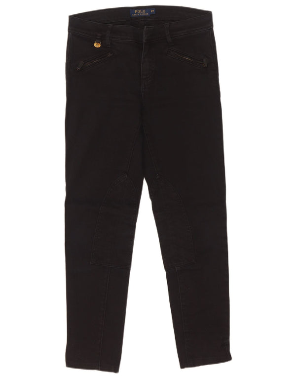 Polo Ralph Lauren Womens Thanaz Skinny Jeans W27 L27 Black Cotton