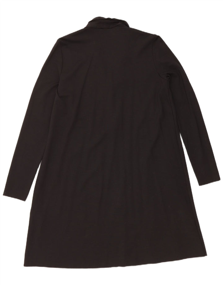 Cos Robe basique à manches longues pour femme UK 44 Lyocell noir moyen