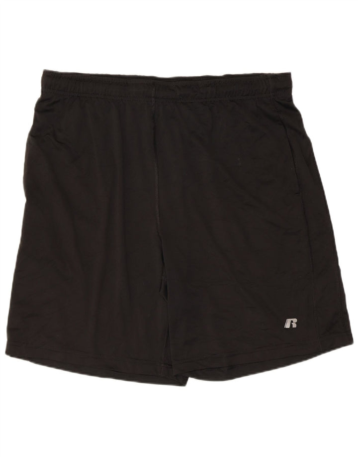 Russell Athletic Short de sport pour homme Taille L en polyester noir