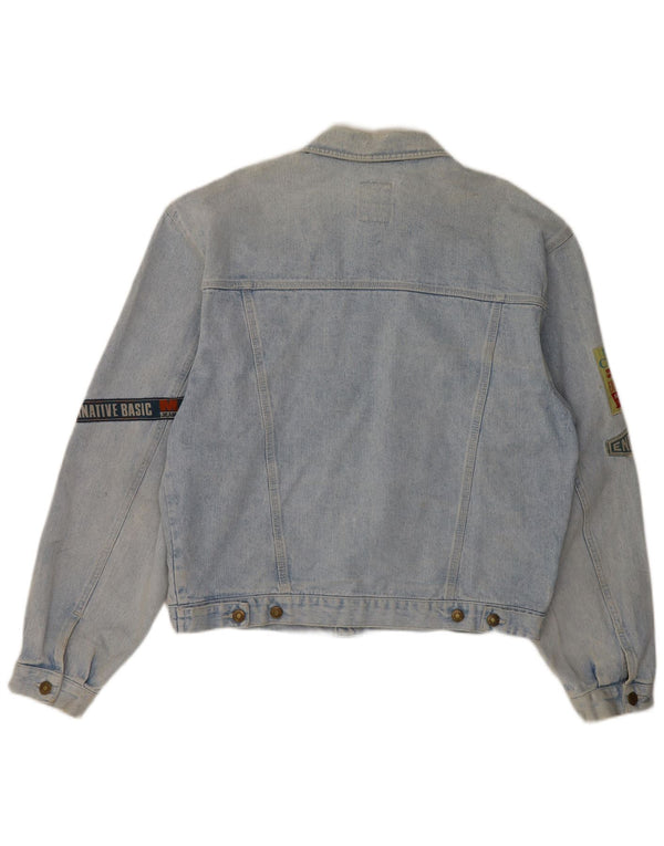 Movi Mento Veste en jean graphique pour homme UK 42 XL Bleu coton