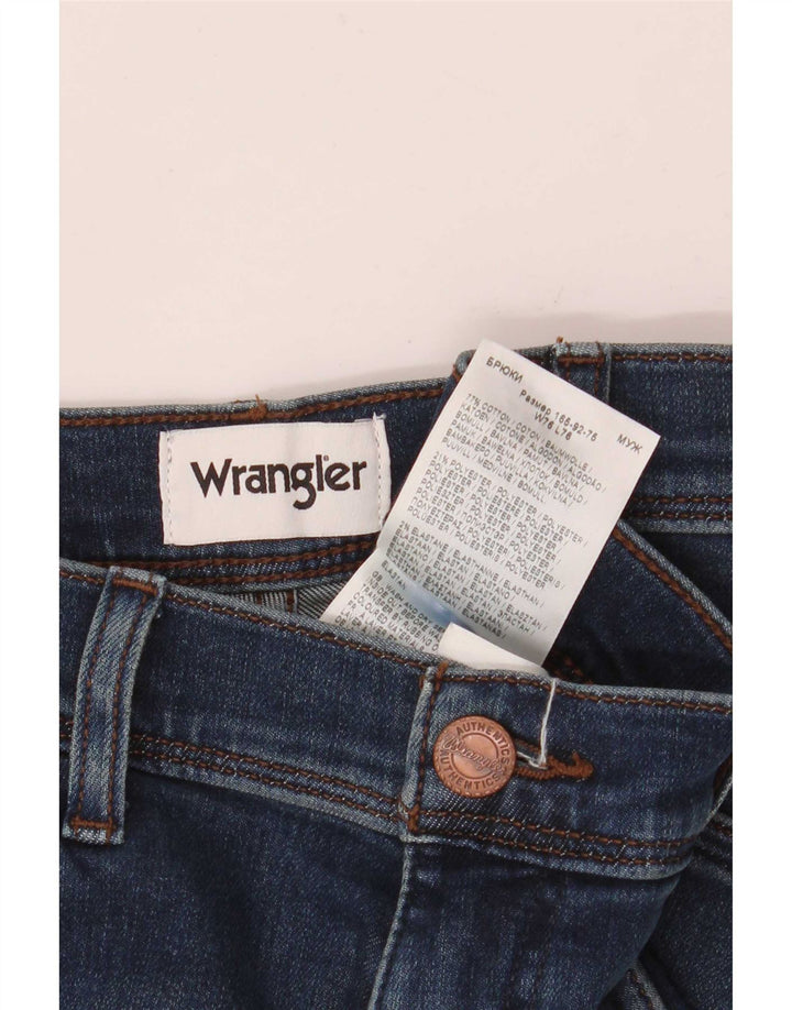 Wrangler Jean Slim Texas Homme W30 L30 Bleu Marine Coton