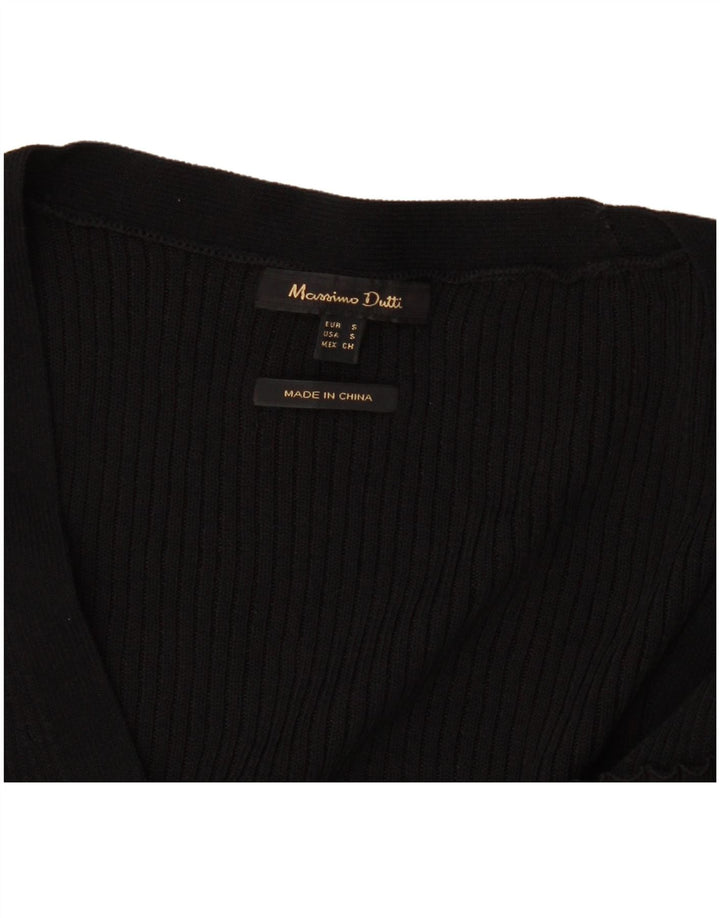 Massimo Dutti Cardigan pour femme UK 8 Small Noir