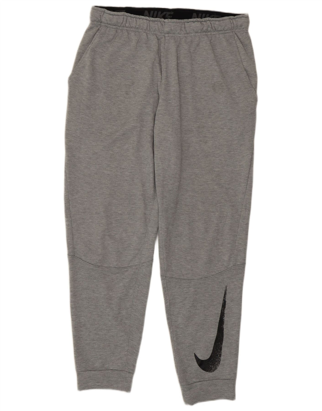 Nike Pantalon de survêtement graphique Dri Fit pour hommes, pantalon de jogging, grand gris, polyester