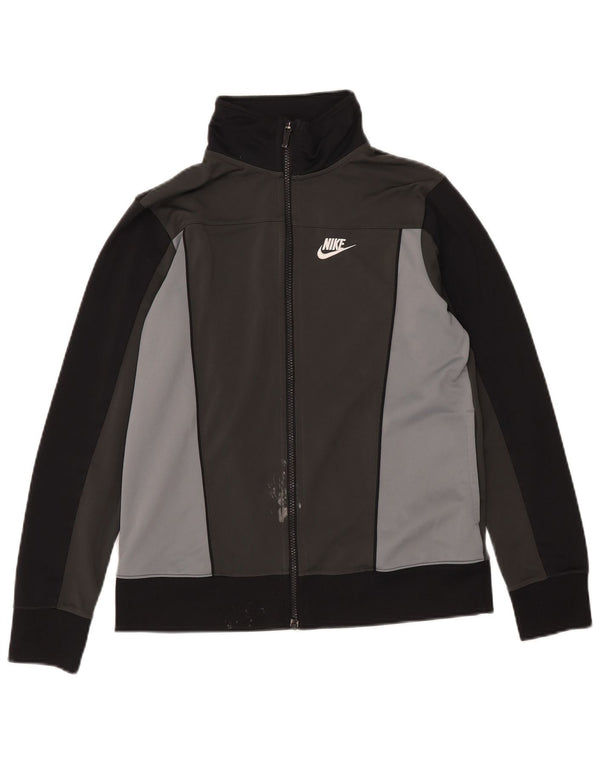 Veste de survêtement Nike pour garçon 13-14 ans XL Gris Colorblock Polyester