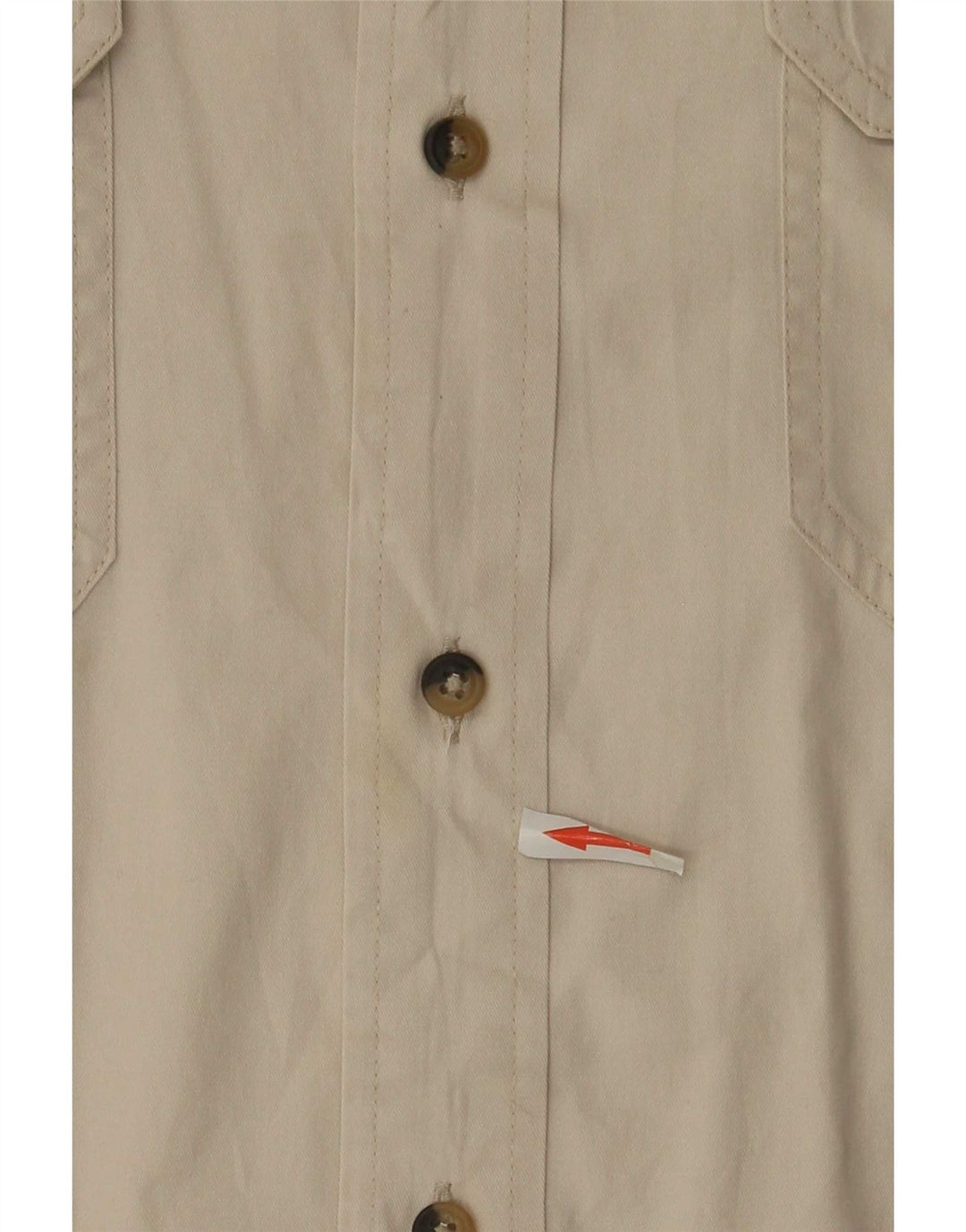 WRANGLER Chemise à manches courtes pour homme en coton beige