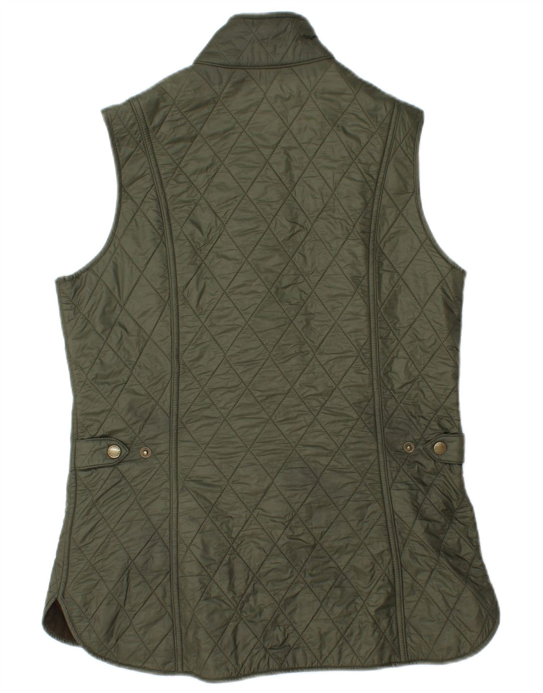 BARBOUR Gilet matelassé pour femme UK 12 Medium Kaki Polyamide