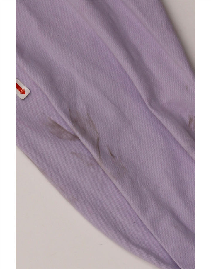 CREW CLOTHING Chemise pull homme petit coton violet