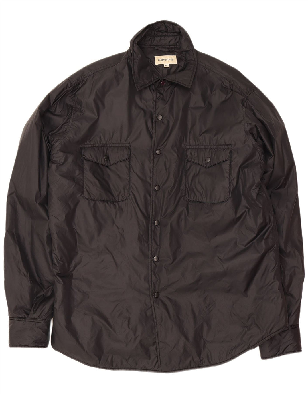 Alberto Aspesi Veste Bomber Homme UK 42 XL Noir Polyamide