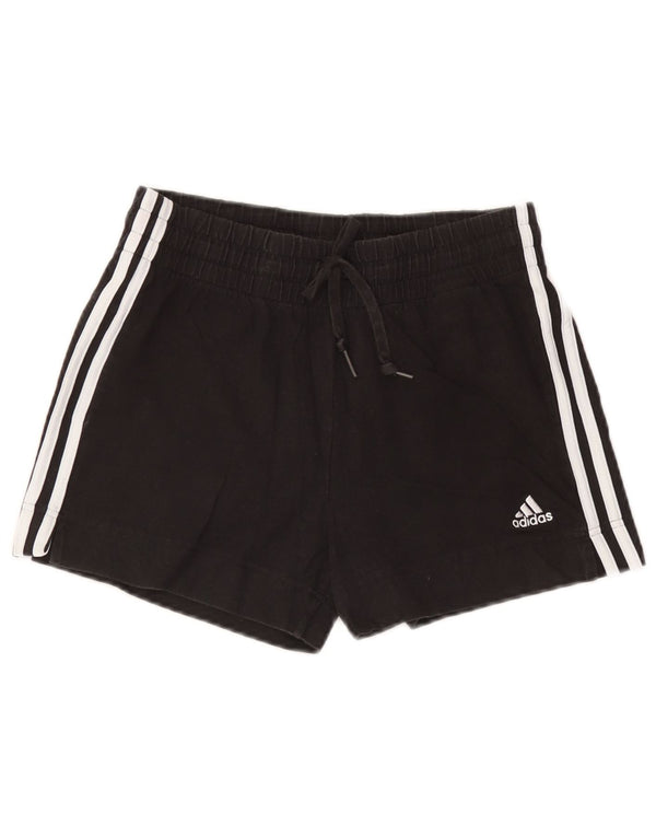 Adidas Short de sport pour femme UK 4/6 XS Noir Coton