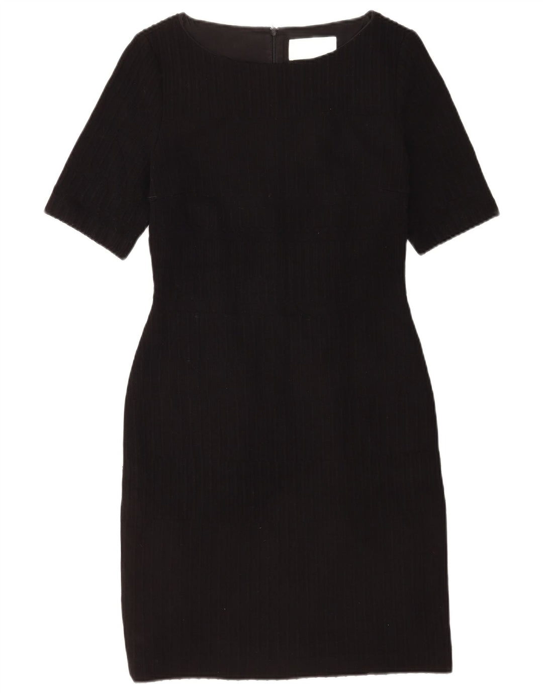 Hugo Boss Robe fourreau pour femme UK 12 Medium Noir Rayé