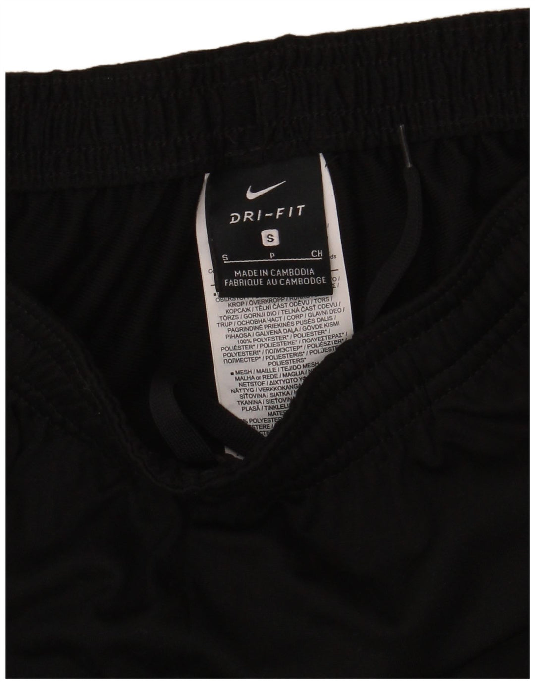 Nike Pantalon de survêtement Dri Fit pour homme Taille S en polyester color block noir