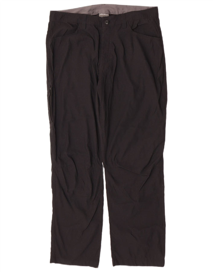 Eddie Bauer Pantalon cargo droit pour homme W34 L30 Nylon noir