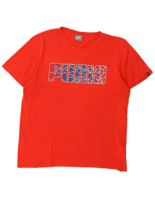 Puma T-Shirt Graphique Top XL Homme Rouge Coton