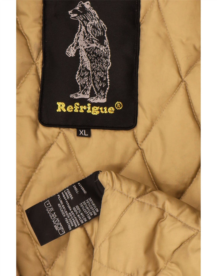 Refrigue Veste matelassée homme UK 42 XL Nylon beige