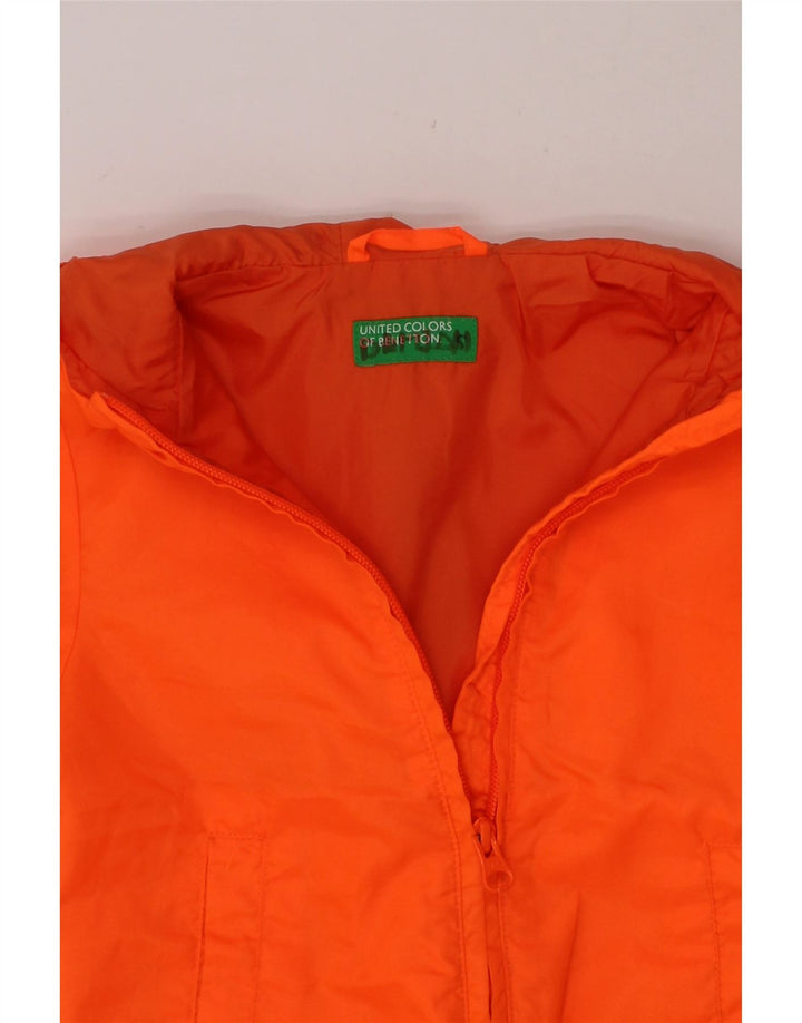 BENETTON Baby Boys Hooded Rain Jacket 18-24 Months Orange Polyester Vintage Benetton and Second-Hand Benetton from Messina Hembry 