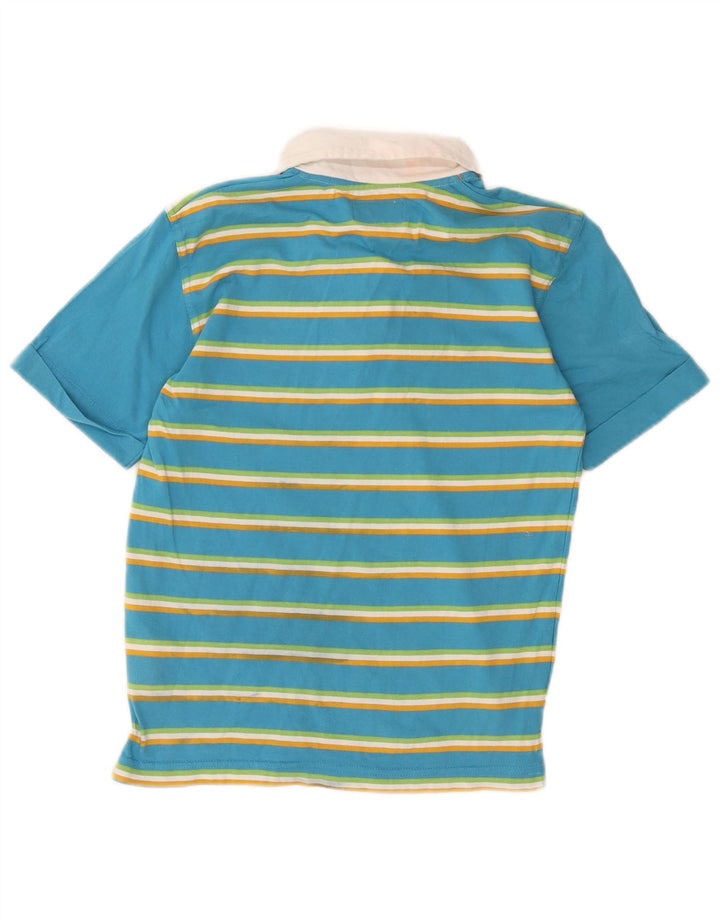 CHAMPION Polo Graphique Garçon 9-10 ans Coton Rayé Bleu Moyen