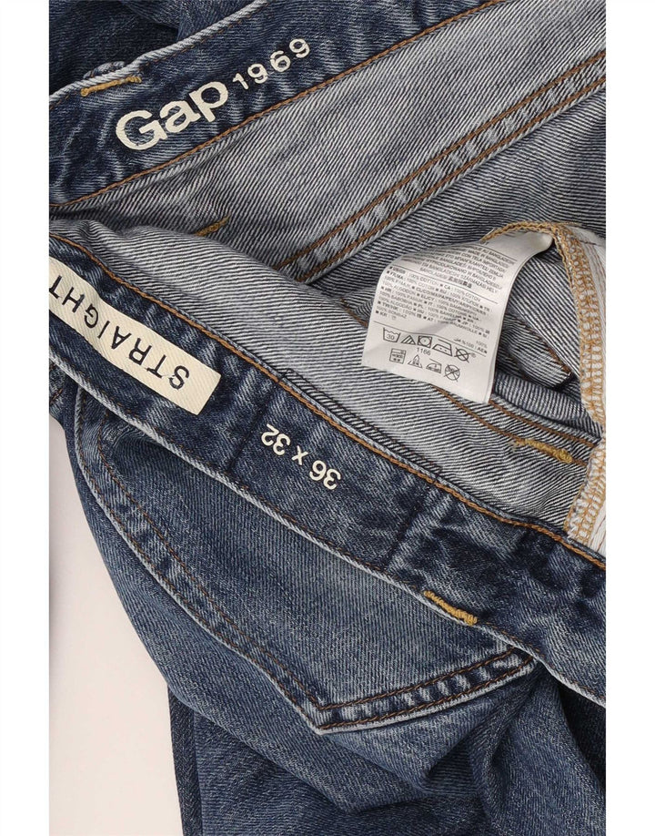 Gap Jean Droit Femme W36 L32 Bleu Coton