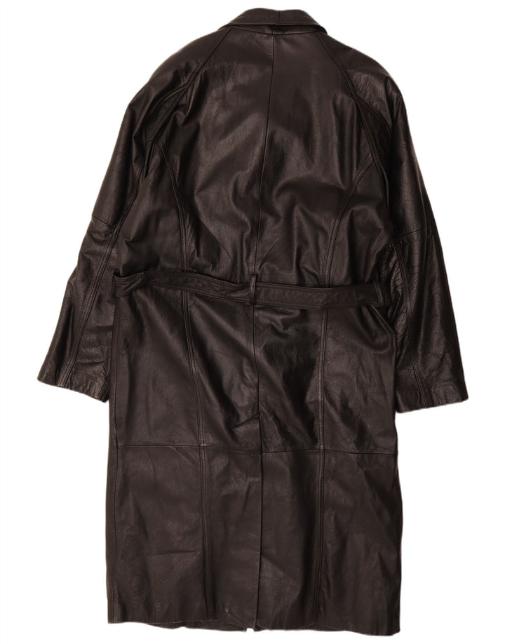 manteau en cuir homme vintage UK 42 XL Cuir noir