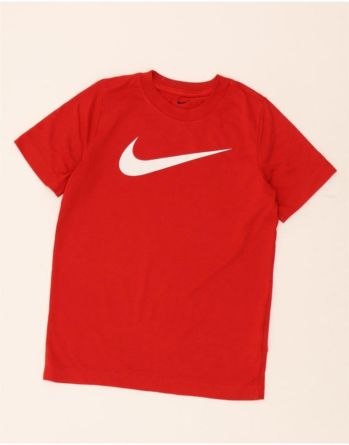 Nike Garçon Dri Fit Graphic T-Shirt Top 10-11 ans Rouge Moyen Polyester
