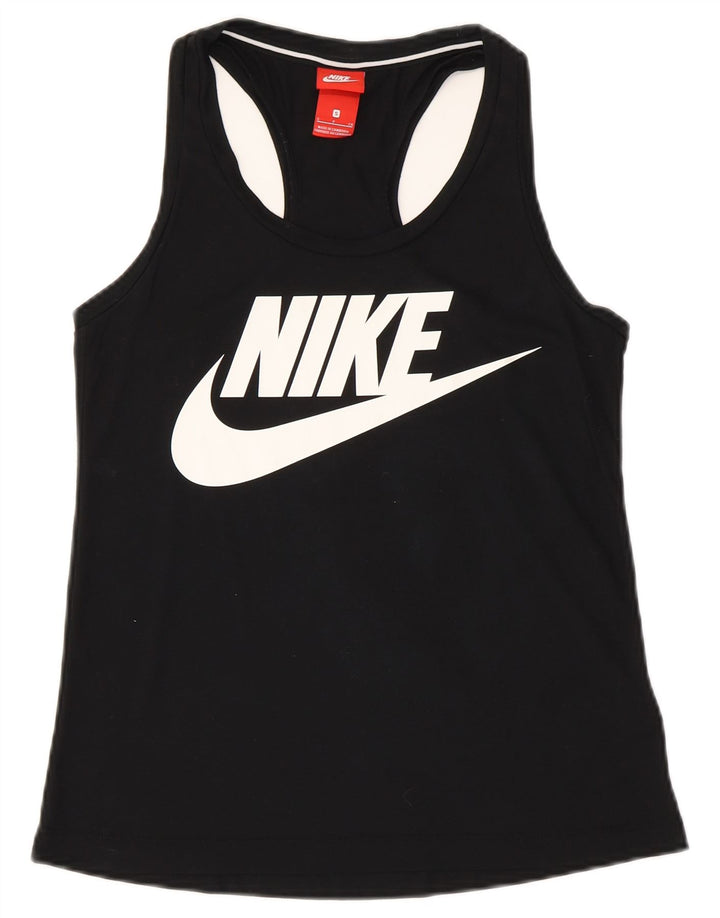 Nike Débardeur graphique pour femme UK 10 Petit Noir Polyester