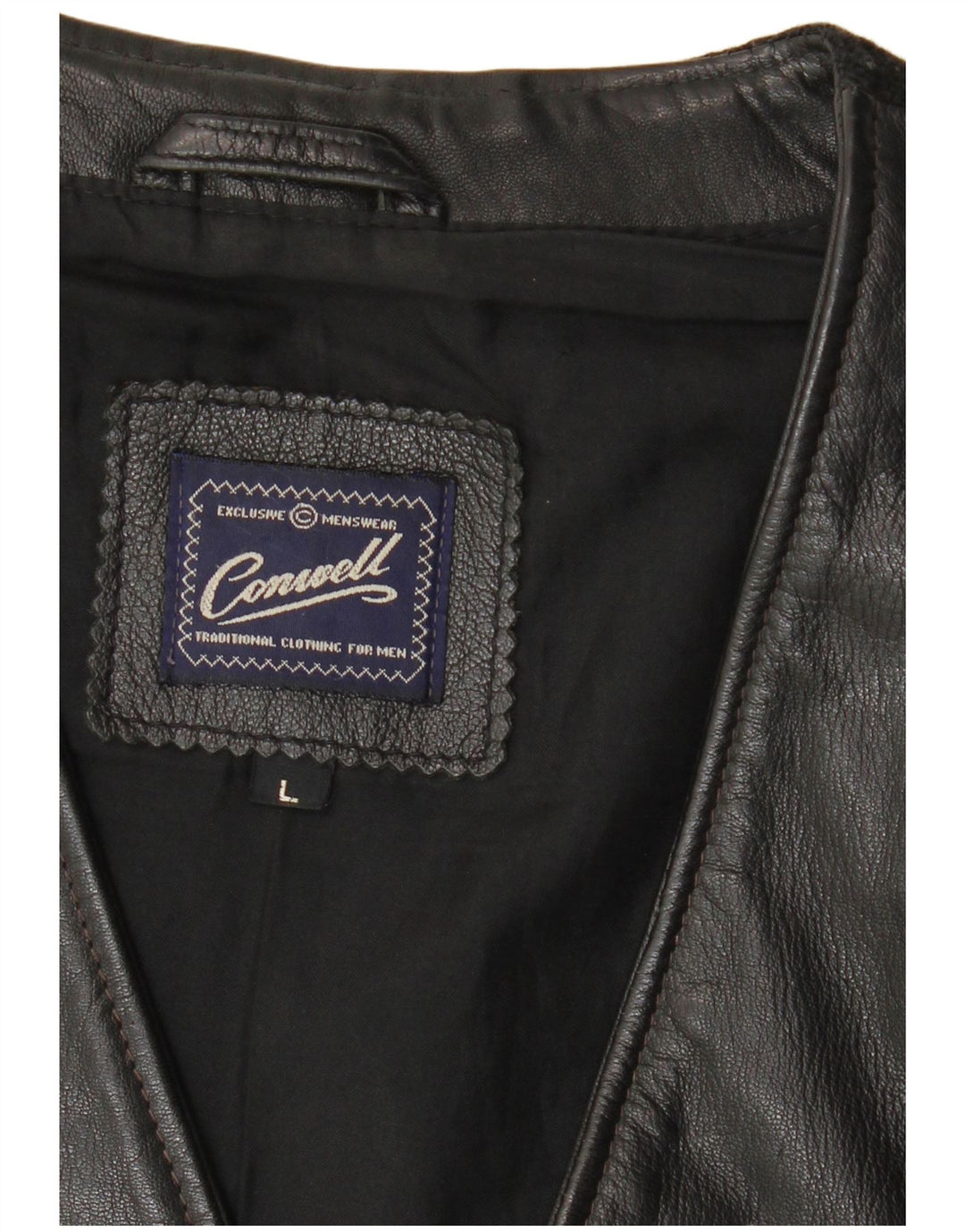 Conwell Gilet en cuir pour femme UK 16 Grand cuir noir