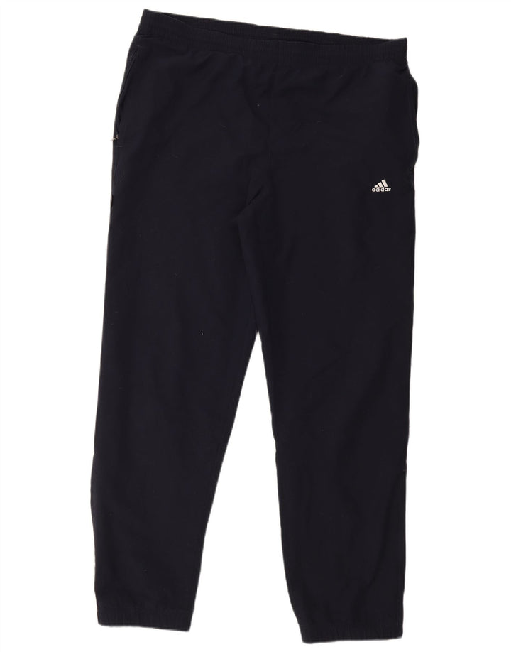 Adidas Pantalon de survêtement pour homme Pantalon de jogging Large Bleu marine Polyester